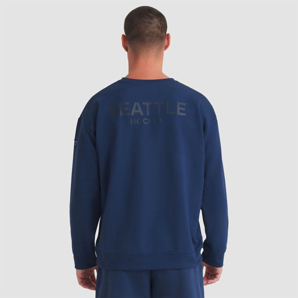 Seattle Kraken Fanatics Authentic Pro Road Tri-Blend Sweatshirt - Deep Sea Blue | Fanatics online