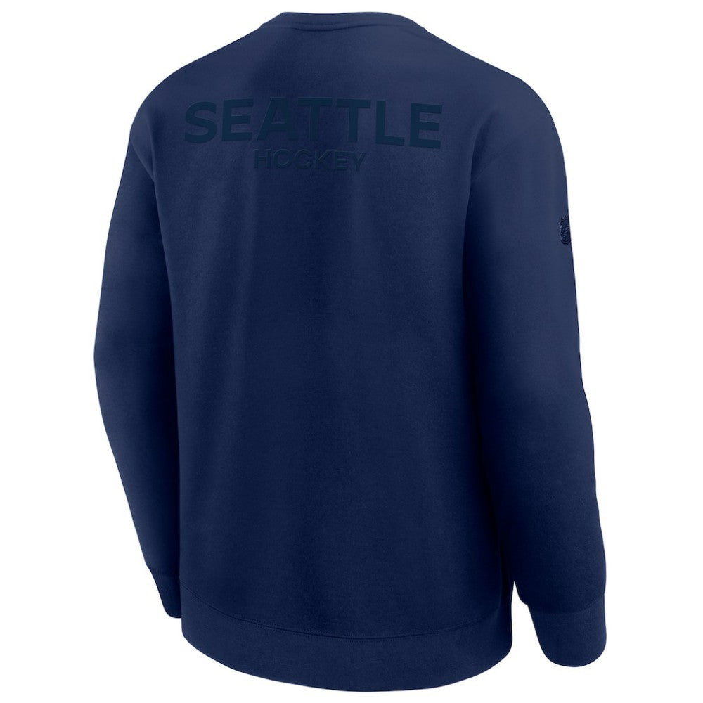 Seattle Kraken Fanatics Authentic Pro Road Tri-Blend Sweatshirt - Deep Sea Blue | Fanatics online