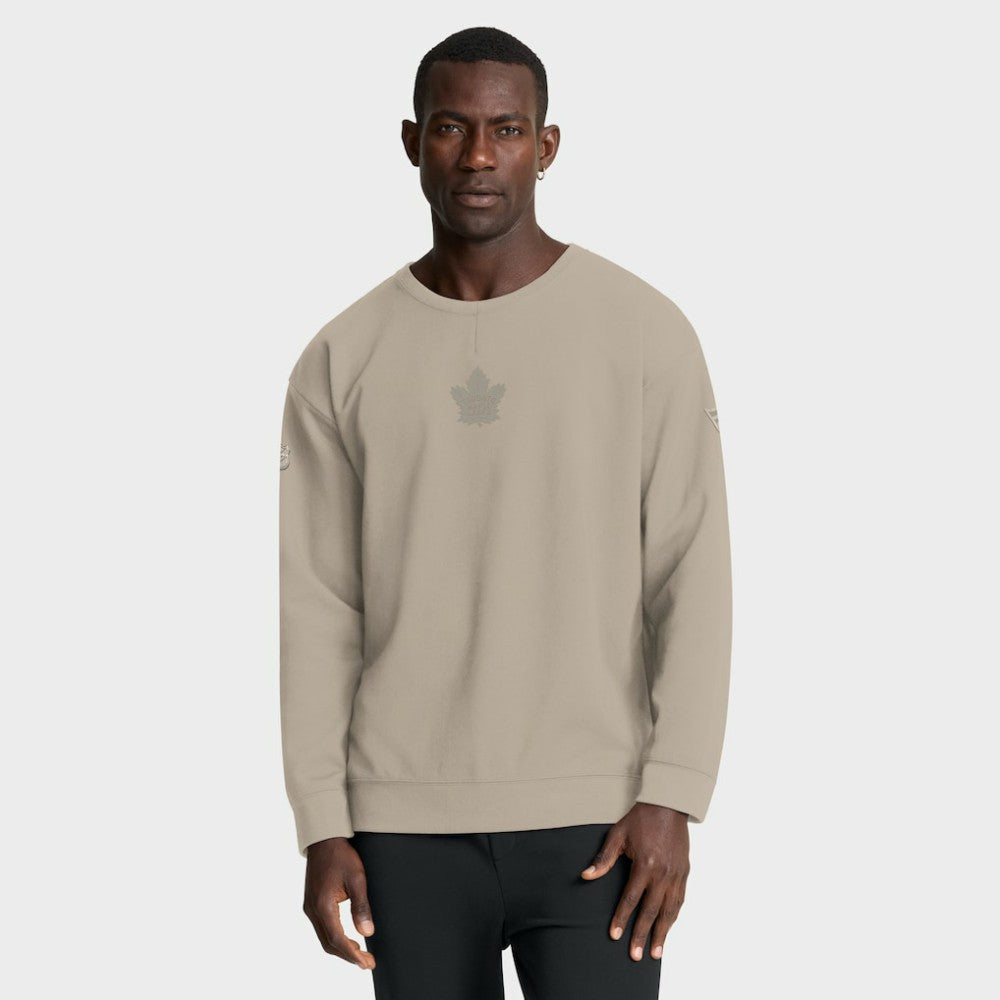Toronto Maple Leafs Fanatics Authentic Pro Road Tri-Blend Sweatshirt - Tan | Fanatics online