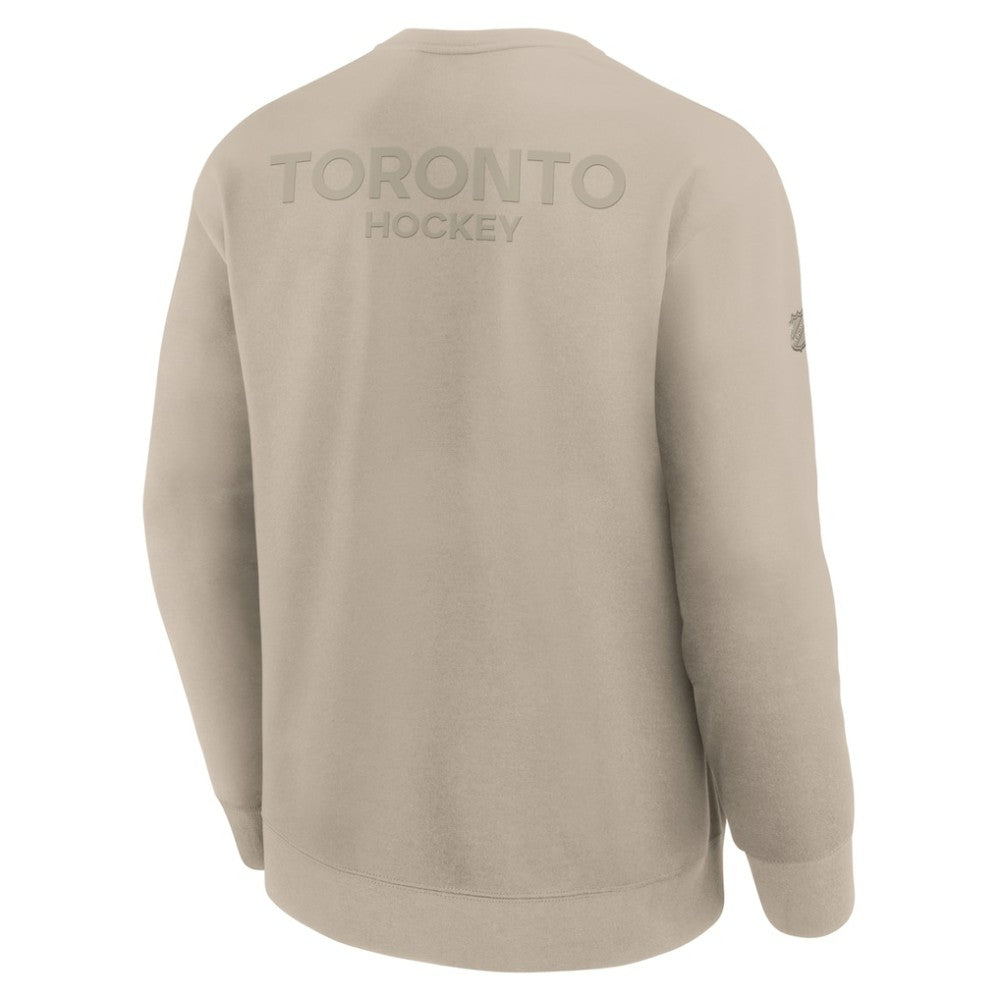 Toronto Maple Leafs Fanatics Authentic Pro Road Tri-Blend Sweatshirt - Tan | Fanatics online