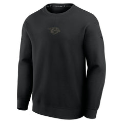 Nashville Predators Fanatics Authentic Pro Road Tri-Blend Sweatshirt - Black | Fanatics Clearance