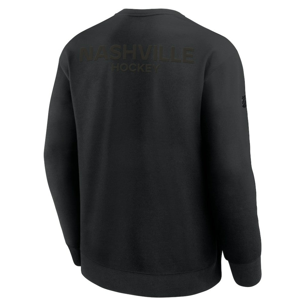 Nashville Predators Fanatics Authentic Pro Road Tri-Blend Sweatshirt - Black | Fanatics Clearance