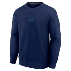 New York Rangers Fanatics Authentic Pro Road Tri-Blend Sweatshirt - Navy | Fanatics on sale
