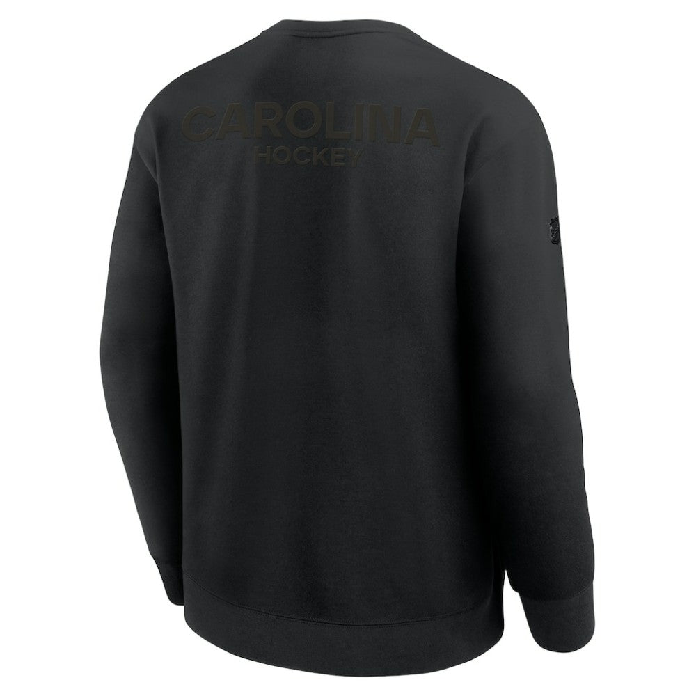 Carolina Hurricanes Fanatics Authentic Pro Road Tri-Blend Sweatshirt - Black | Fanatics Lifestyle