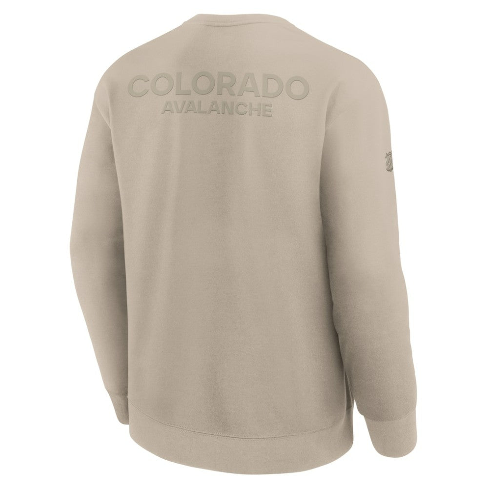 Colorado Avalanche Fanatics Authentic Pro Road Tri-Blend Sweatshirt - Tan | Fanatics discount