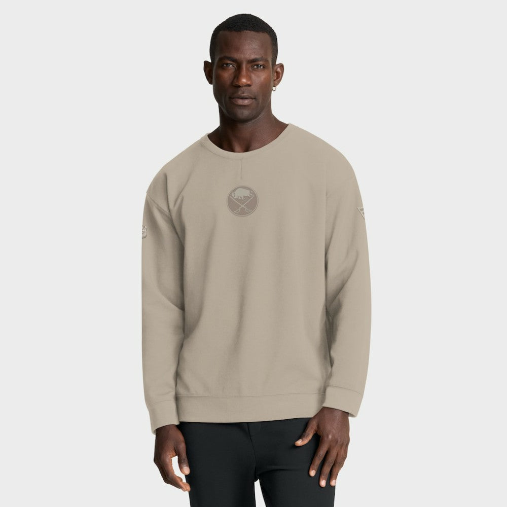 Buffalo Sabres Fanatics Authentic Pro Road Tri-Blend Sweatshirt - Tan | Fanatics sale