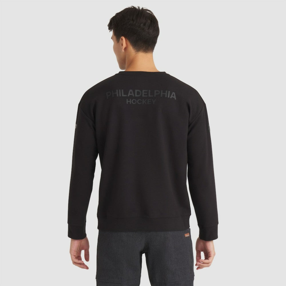 Philadelphia Flyers Fanatics Authentic Pro Road Tri-Blend Sweatshirt - Black | Fanatics Clearance