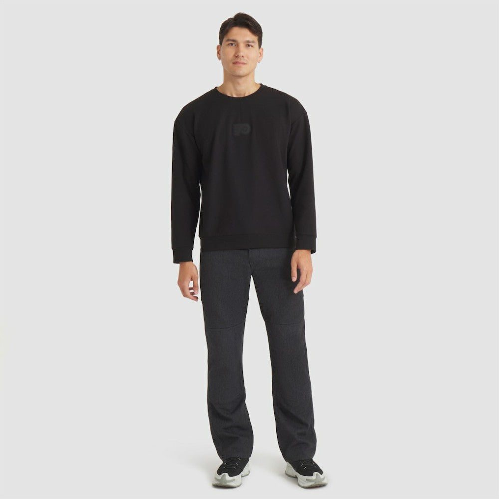Philadelphia Flyers Fanatics Authentic Pro Road Tri-Blend Sweatshirt - Black | Fanatics Clearance