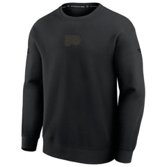 Philadelphia Flyers Fanatics Authentic Pro Road Tri-Blend Sweatshirt - Black | Fanatics Clearance