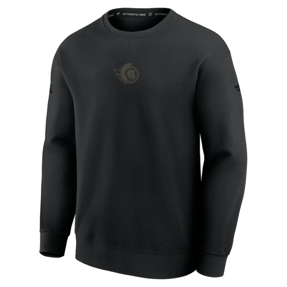 Ottawa Senators Fanatics Authentic Pro Road Tri-Blend Sweatshirt - Black | Fanatics near me