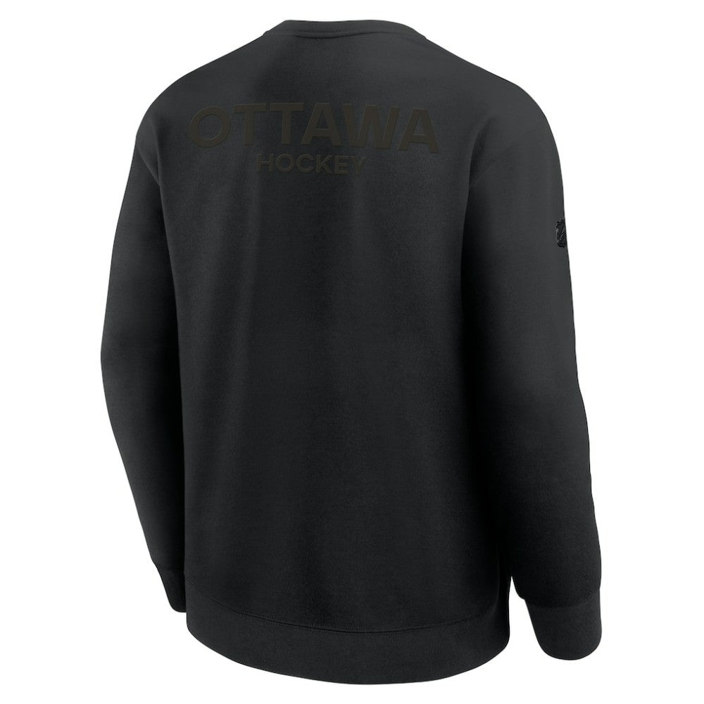 Ottawa Senators Fanatics Authentic Pro Road Tri-Blend Sweatshirt - Black | Fanatics near me