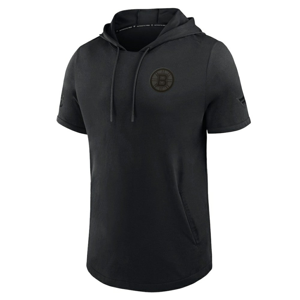 Boston Bruins Fanatics Authentic Pro Road Short Sleeve Hoodie - Black | Fanatics Lifestyle