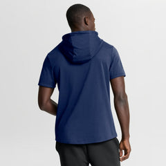 Toronto Maple Leafs Fanatics Authentic Pro Road Short Sleeve Hoodie - Navy | Fanatics Lifestyle