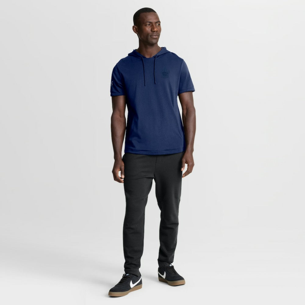 Toronto Maple Leafs Fanatics Authentic Pro Road Short Sleeve Hoodie - Navy | Fanatics Lifestyle