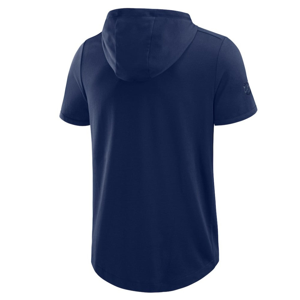 Toronto Maple Leafs Fanatics Authentic Pro Road Short Sleeve Hoodie - Navy | Fanatics Lifestyle