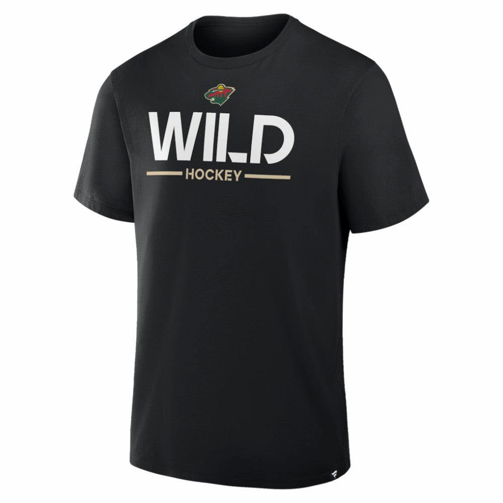 Minnesota Wild Fanatics Authentic Pro Primary T-Shirt - Black | Fanatics Clearance