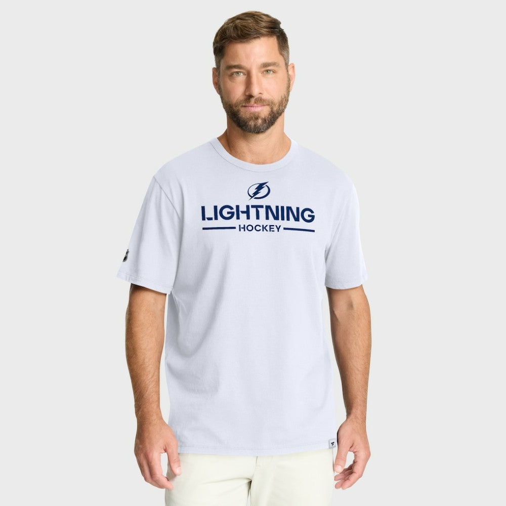 Tampa Bay Lightning Fanatics Authentic Pro Primary T-Shirt - White | Fanatics Lifestyle