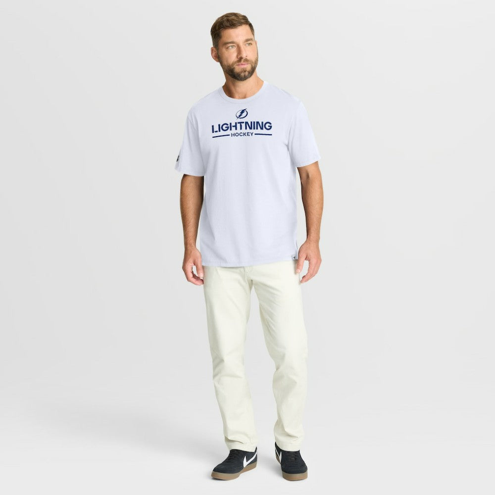 Tampa Bay Lightning Fanatics Authentic Pro Primary T-Shirt - White | Fanatics Lifestyle