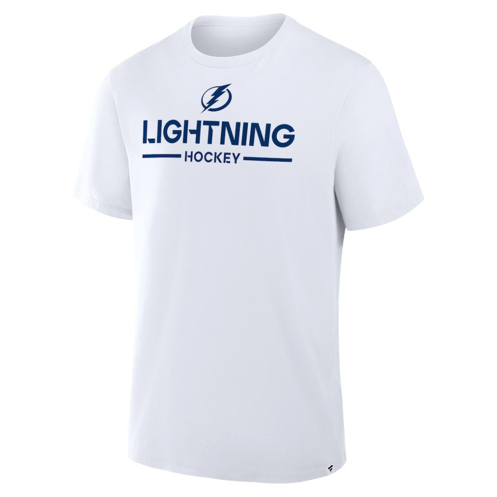 Tampa Bay Lightning Fanatics Authentic Pro Primary T-Shirt - White | Fanatics Lifestyle