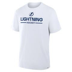 Tampa Bay Lightning Fanatics Authentic Pro Primary T-Shirt - White | Fanatics Lifestyle