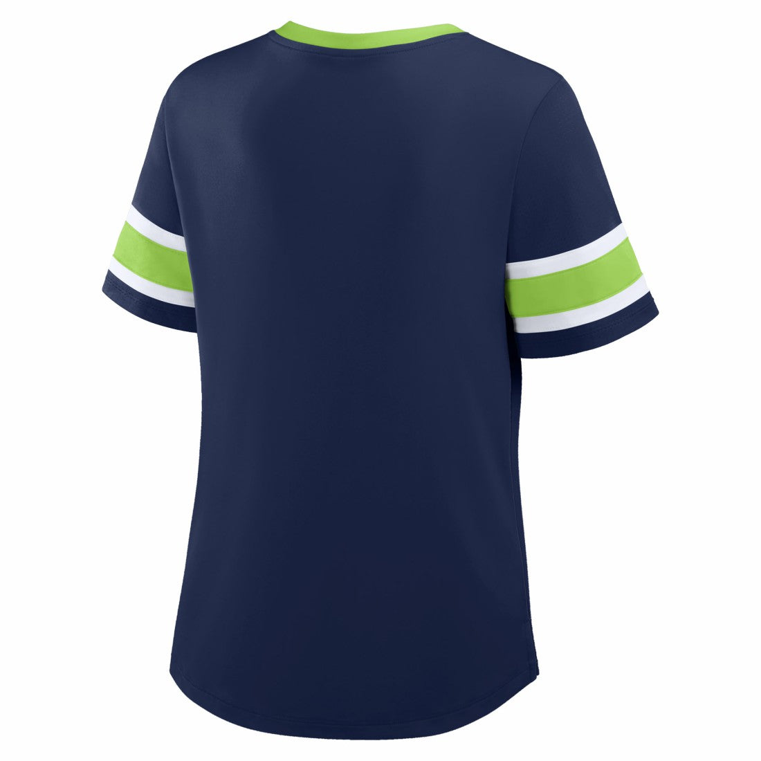 Seattle Seahawks Women's Redzone Draw Play Athena Lace-Up T-Shirt - College Navy - Fanatics
