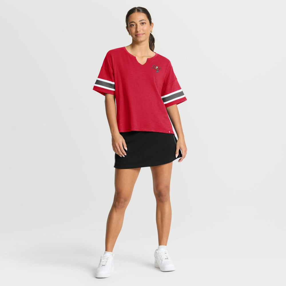 Tampa Bay Buccaneers Women's Redzone Curl Route T-Shirt - Red - Fanatics