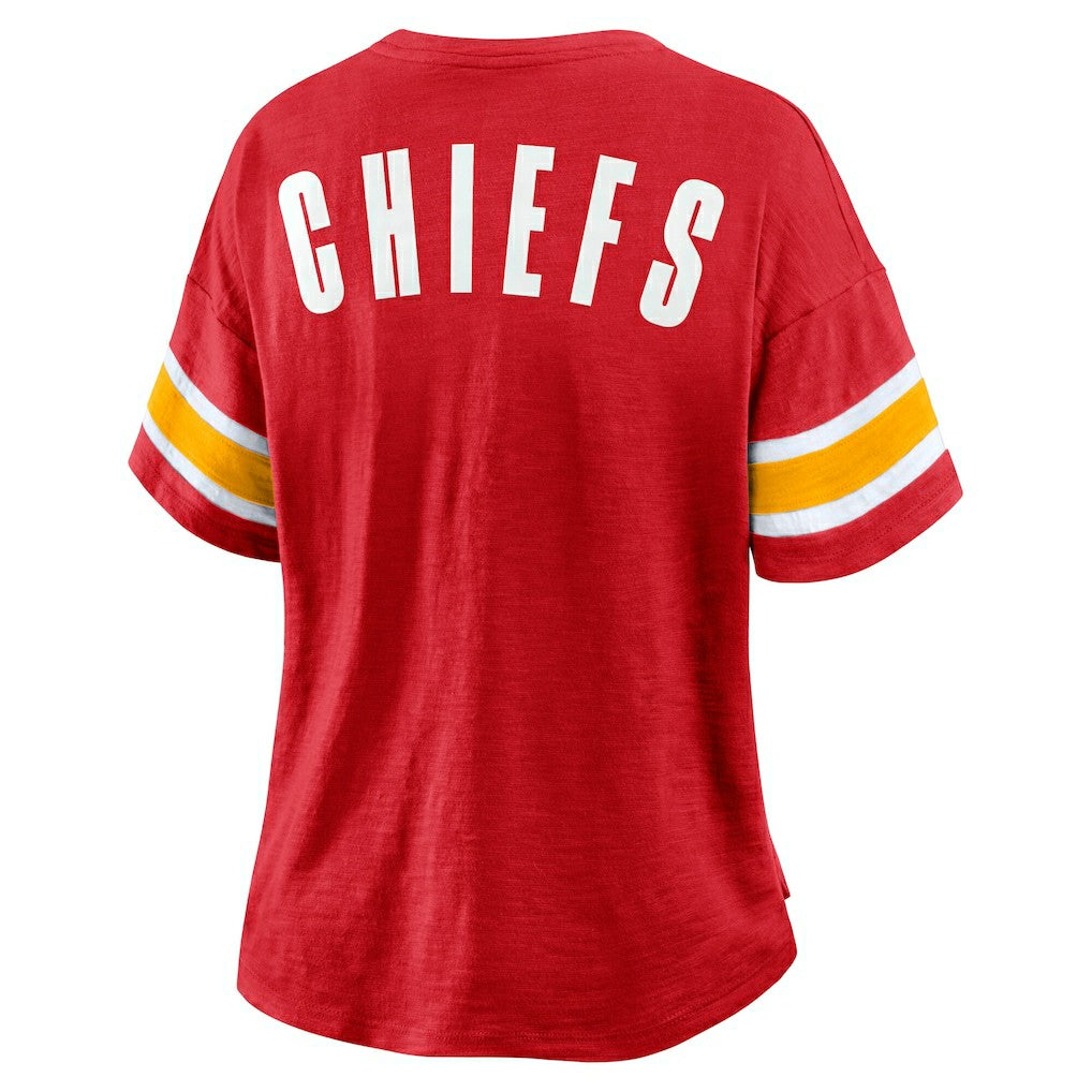 Kansas City Chiefs Women's Redzone Curl Route T-Shirt - Red - Fanatics
