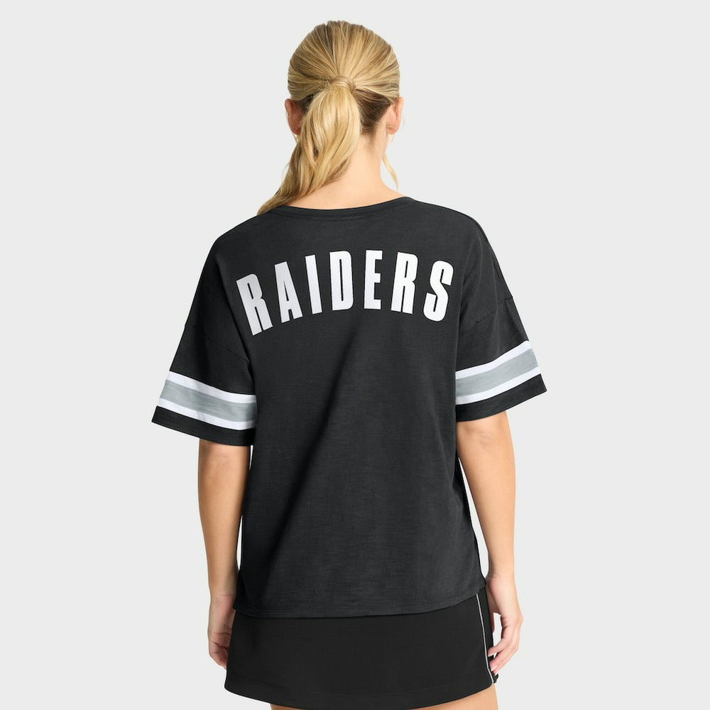 Las Vegas Raiders Women's Redzone Curl Route T-Shirt - Black - Fanatics