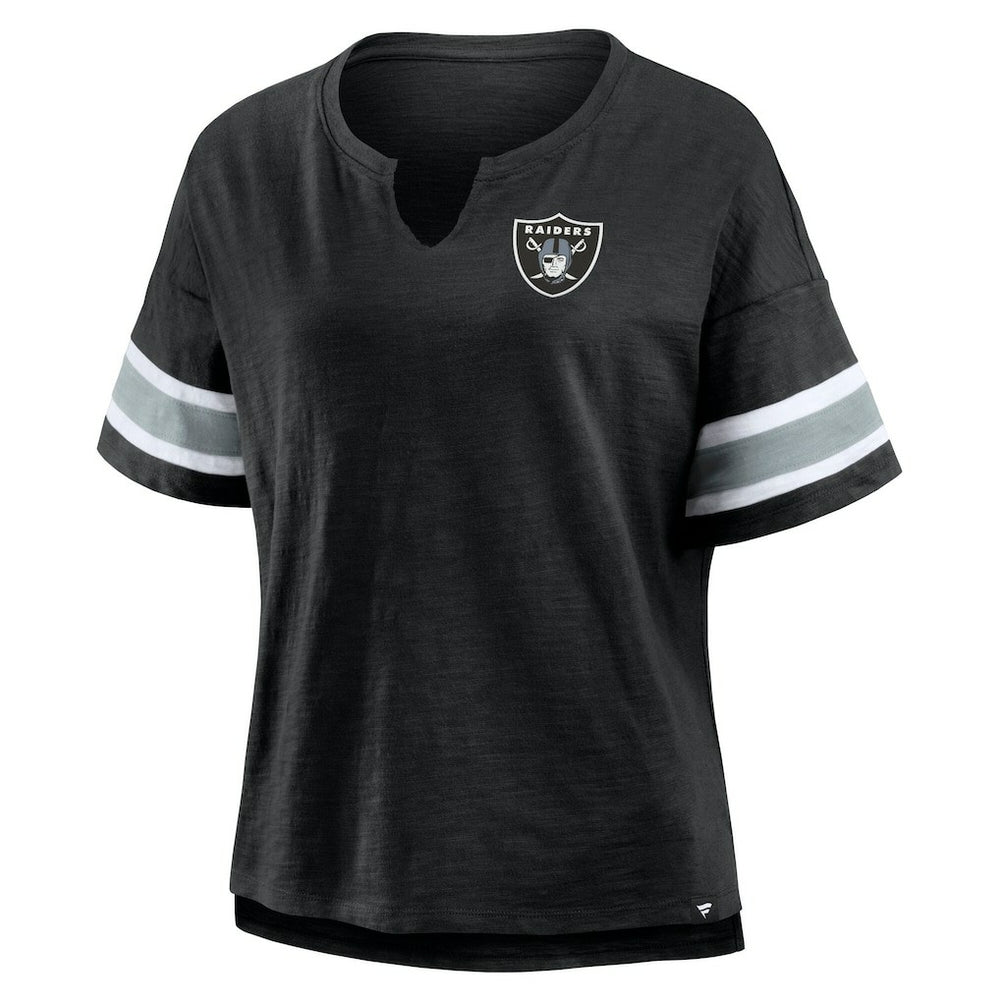 Las Vegas Raiders Women's Redzone Curl Route T-Shirt - Black - Fanatics
