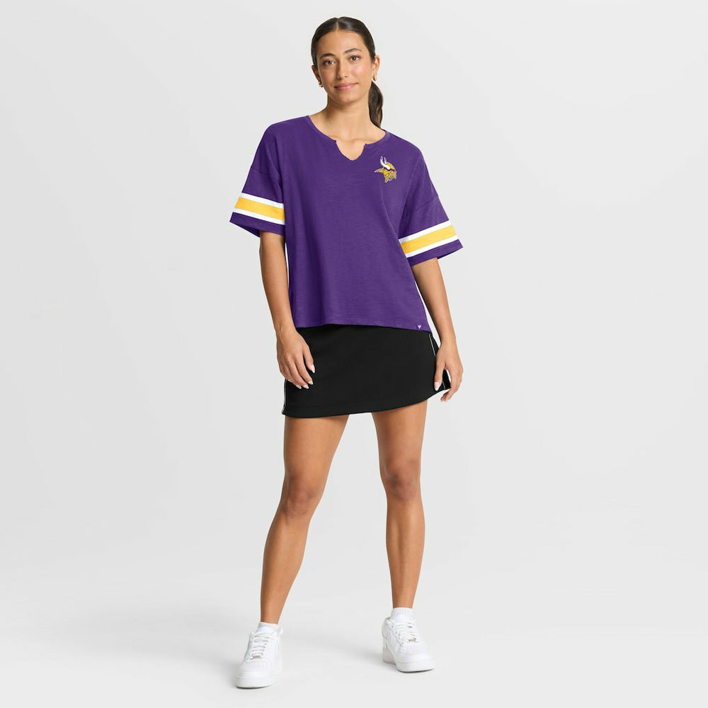 Minnesota Vikings Women's Redzone Curl Route T-Shirt - Purple - Fanatics