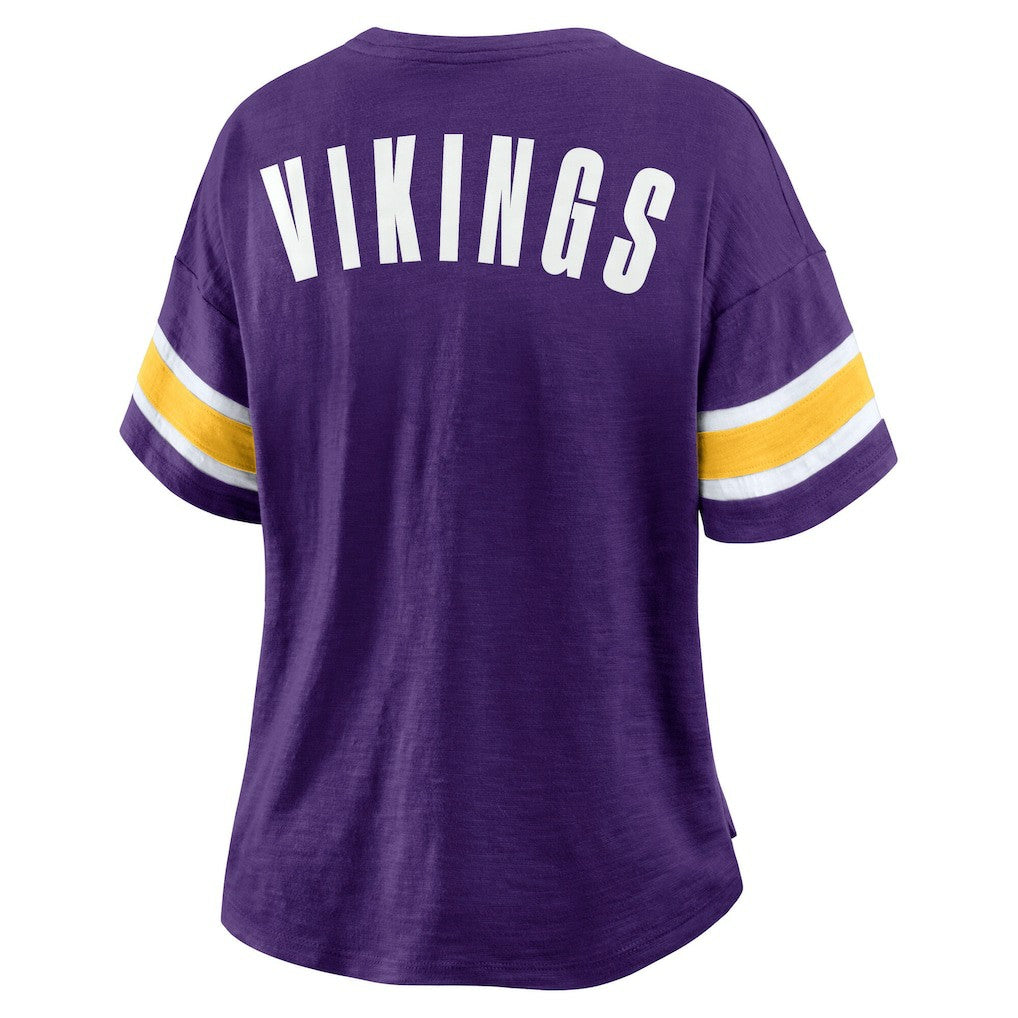 Minnesota Vikings Women's Redzone Curl Route T-Shirt - Purple - Fanatics