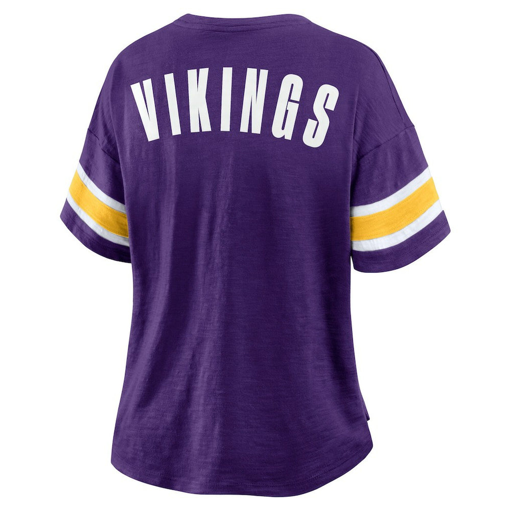 Minnesota Vikings Women's Redzone Curl Route T-Shirt - Purple - Fanatics