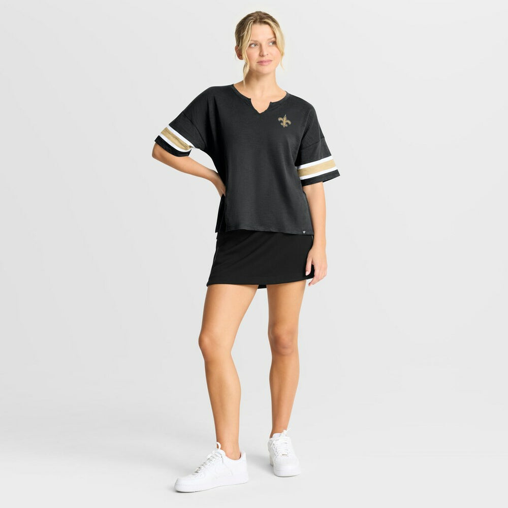 New Orleans Saints Women's Redzone Curl Route T-Shirt - Black - Fanatics