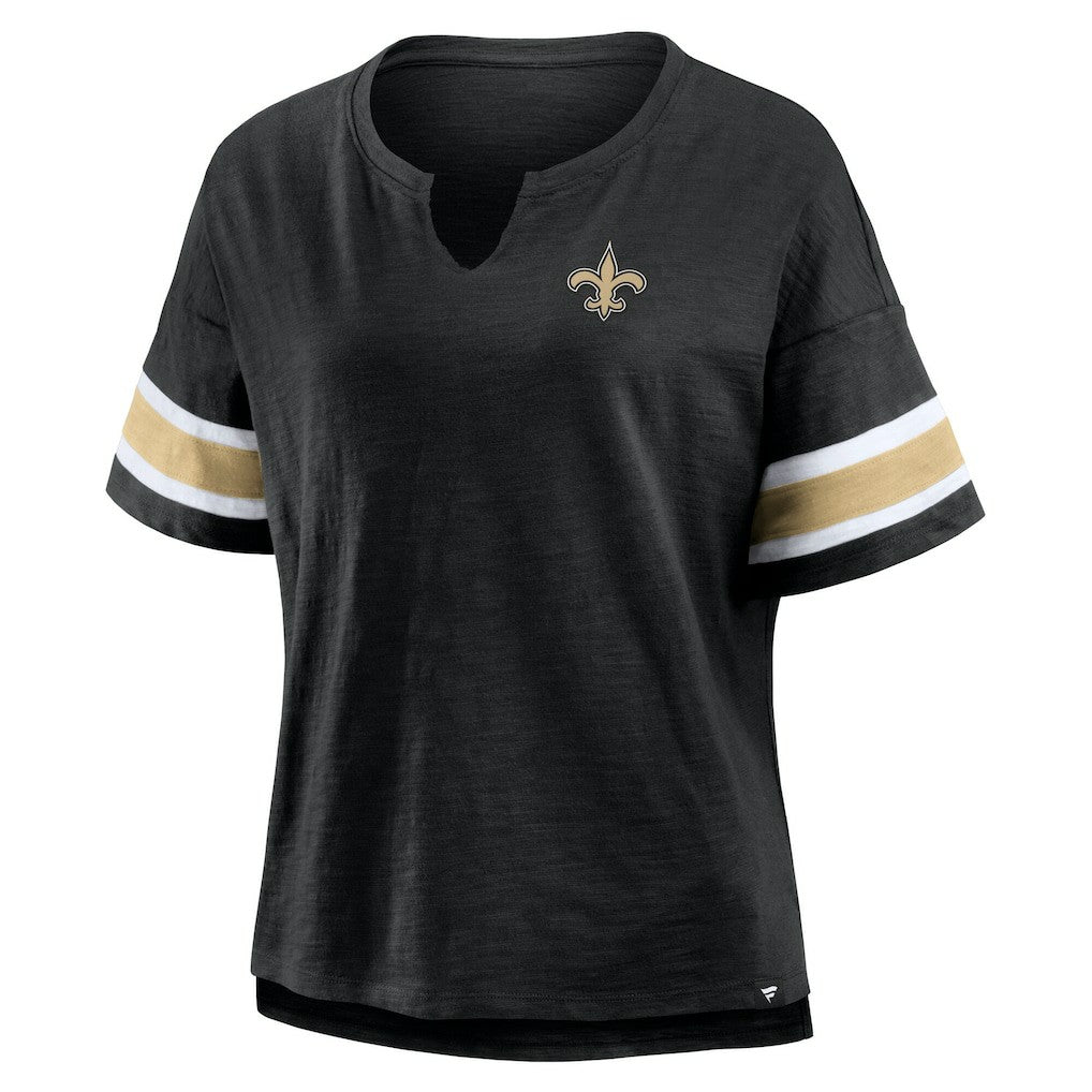 New Orleans Saints Women's Redzone Curl Route T-Shirt - Black - Fanatics