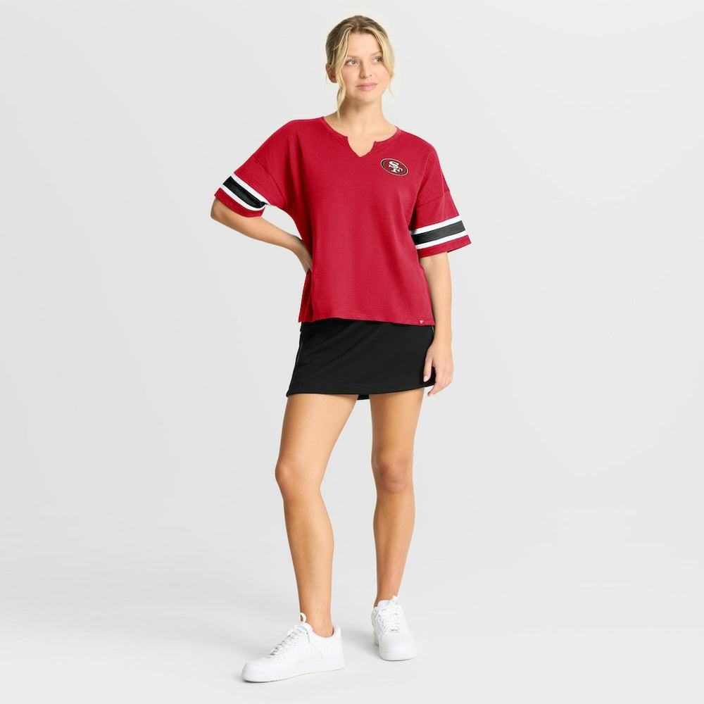 San Francisco 49ers Women's Redzone Curl Route T-Shirt - Scarlet - Fanatics