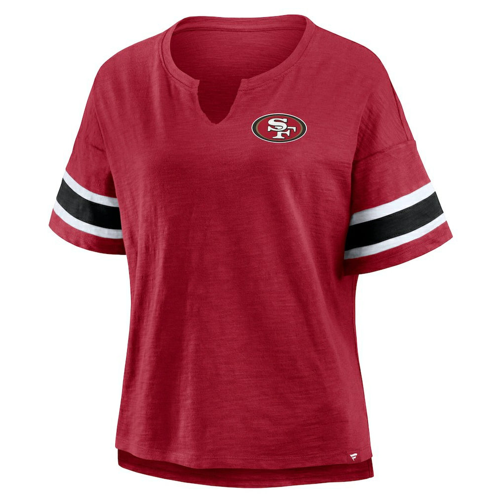 San Francisco 49ers Women's Redzone Curl Route T-Shirt - Scarlet - Fanatics
