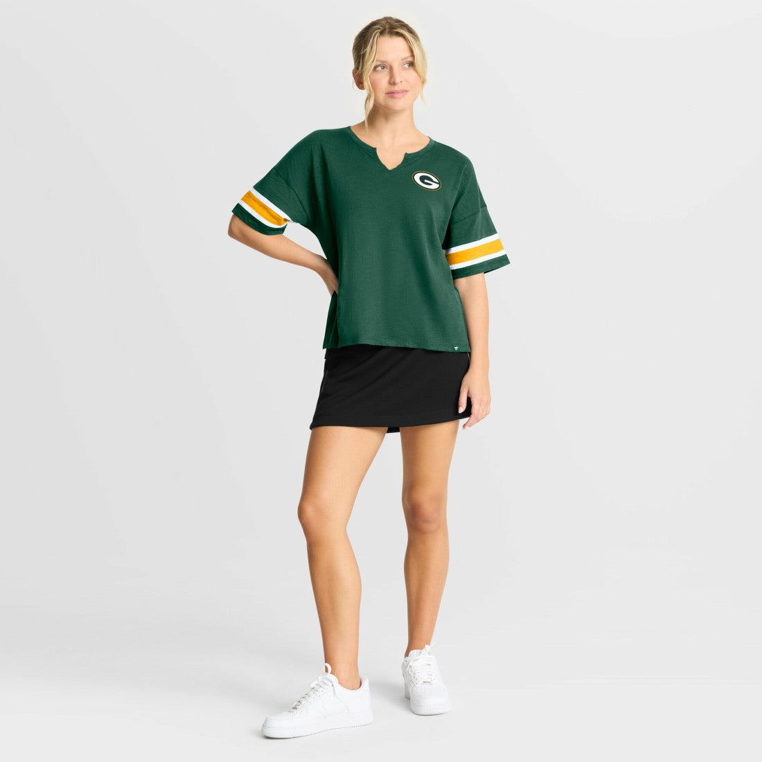 Green Bay Packers Women's Redzone Curl Route T-Shirt - Green - Fanatics