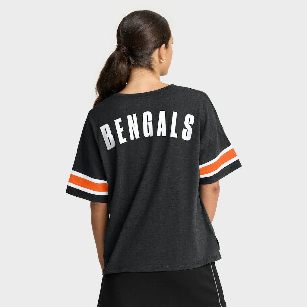 Cincinnati Bengals Women's Redzone Curl Route T-Shirt - Black - Fanatics