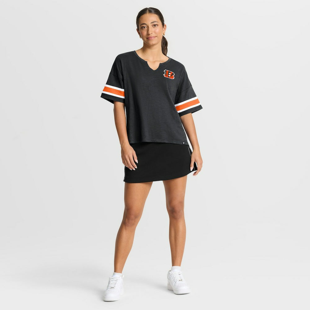 Cincinnati Bengals Women's Redzone Curl Route T-Shirt - Black - Fanatics