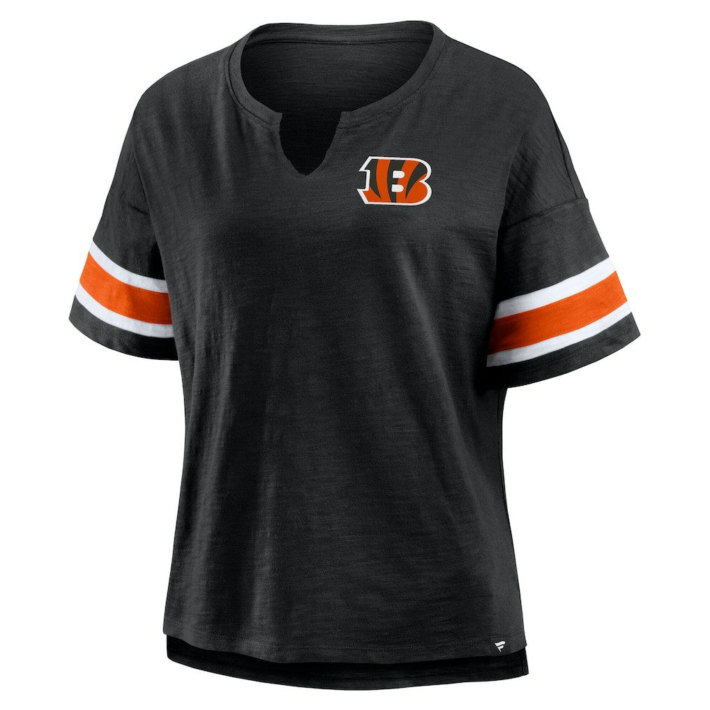 Cincinnati Bengals Women's Redzone Curl Route T-Shirt - Black - Fanatics