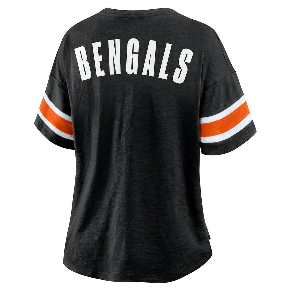 Cincinnati Bengals Women's Redzone Curl Route T-Shirt - Black - Fanatics