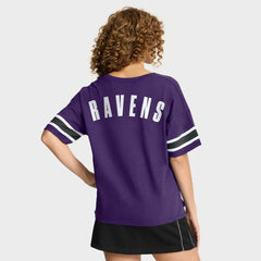 Baltimore Ravens Women's Redzone Curl Route T-Shirt - Purple - Fanatics