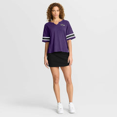 Baltimore Ravens Women's Redzone Curl Route T-Shirt - Purple - Fanatics