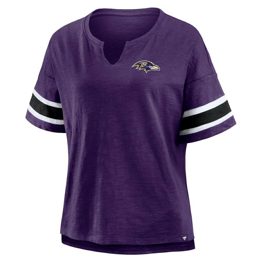 Baltimore Ravens Women's Redzone Curl Route T-Shirt - Purple - Fanatics