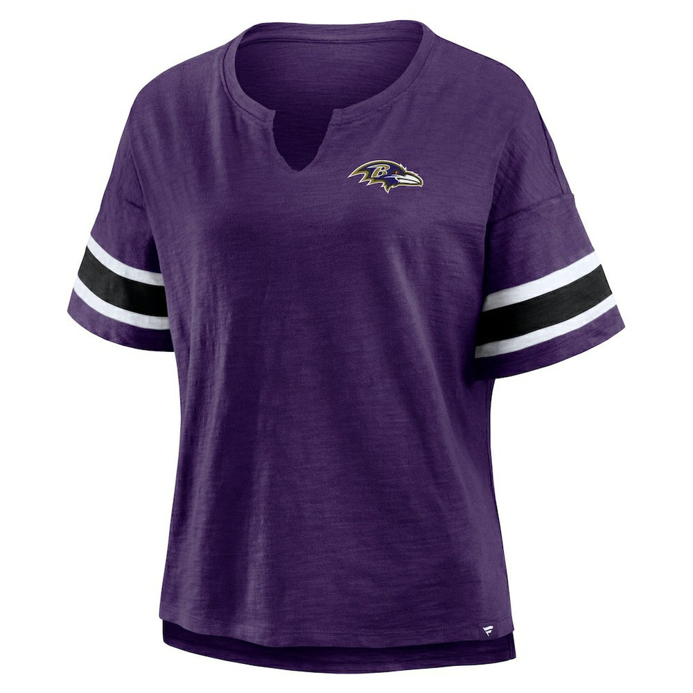 Baltimore Ravens Women's Redzone Curl Route T-Shirt - Purple - Fanatics