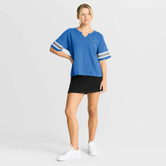 Detroit Lions Women's Redzone Curl Route T-Shirt - Blue - Fanatics