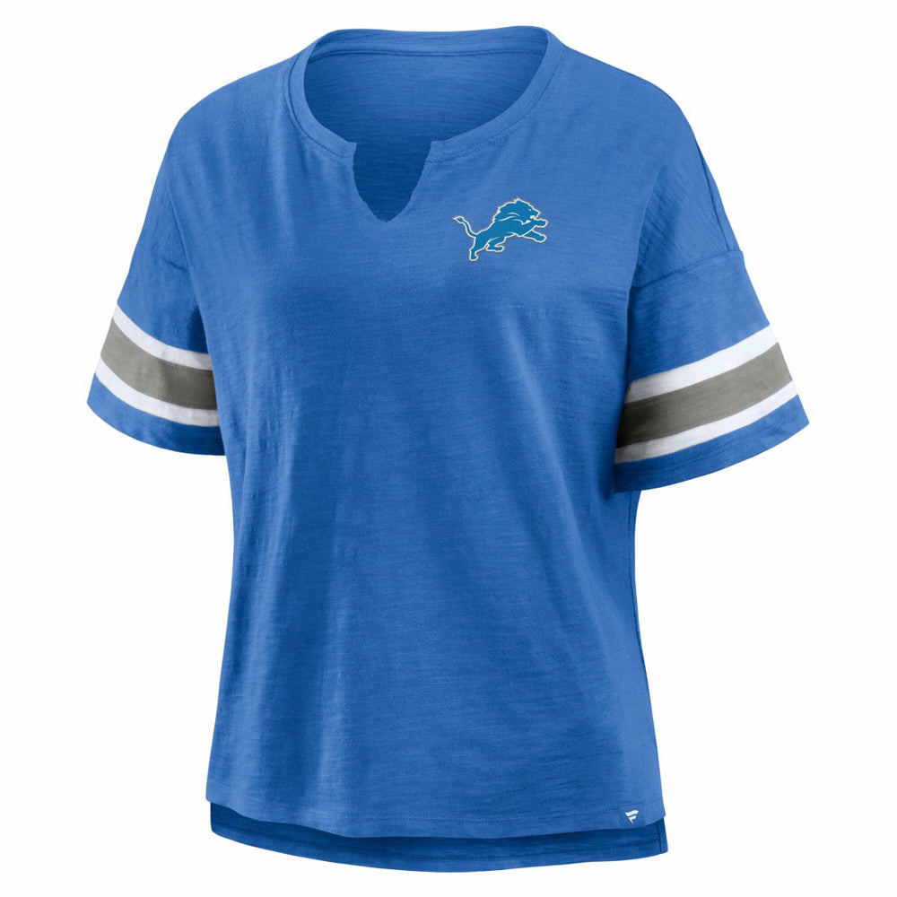 Detroit Lions Women's Redzone Curl Route T-Shirt - Blue - Fanatics