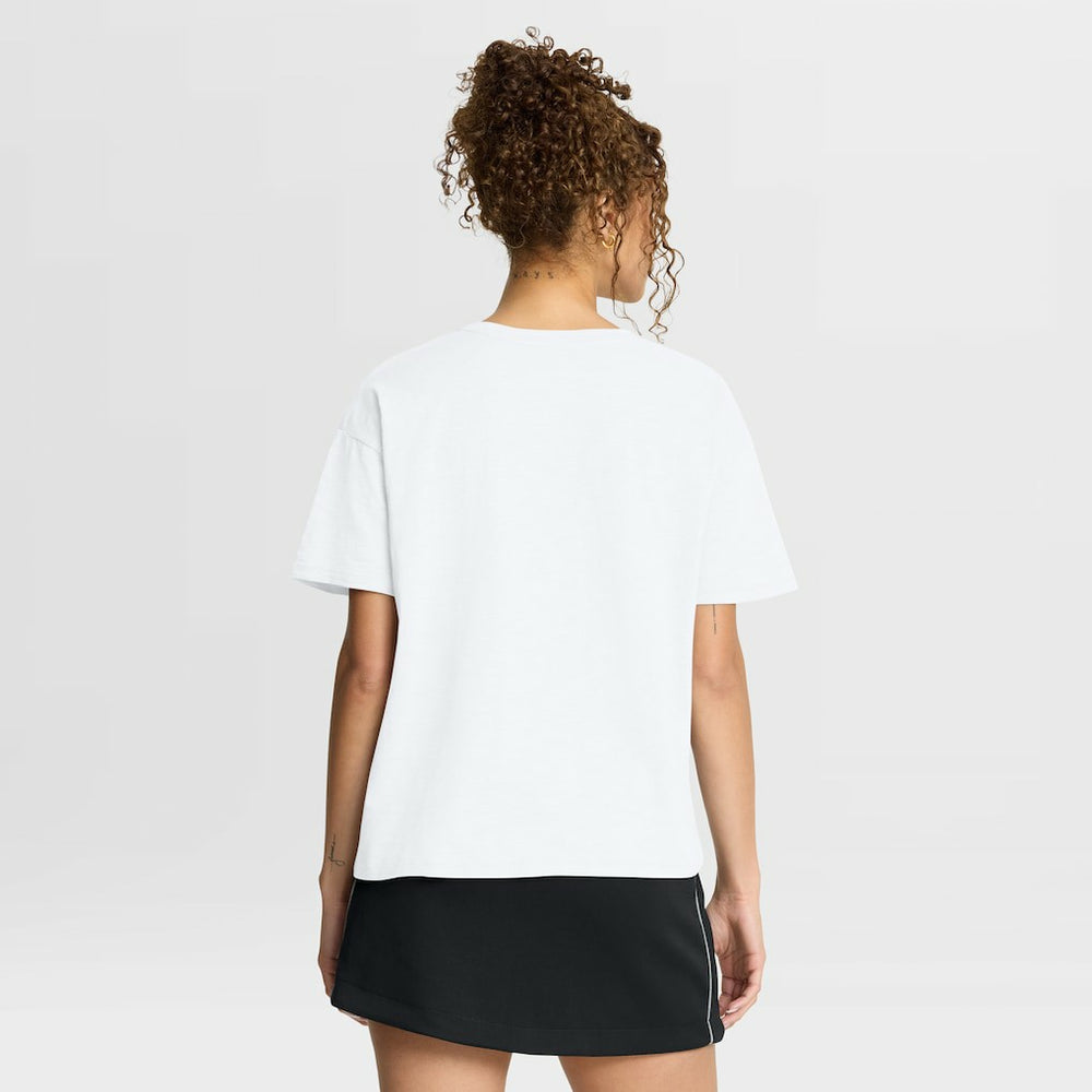 New Orleans Saints Women's Redzone Slub Boxy T-Shirt - White - Fanatics