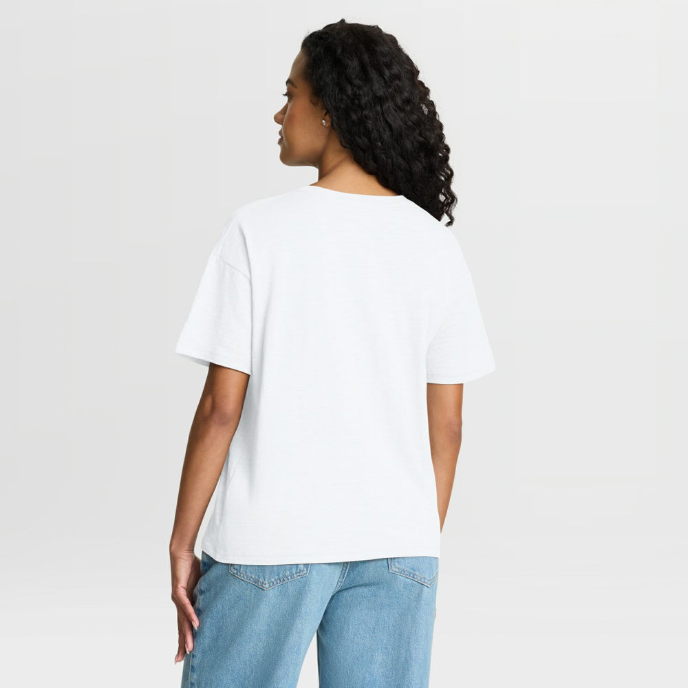 Detroit Lions Women's Redzone Slub Boxy T-Shirt - White - Fanatics