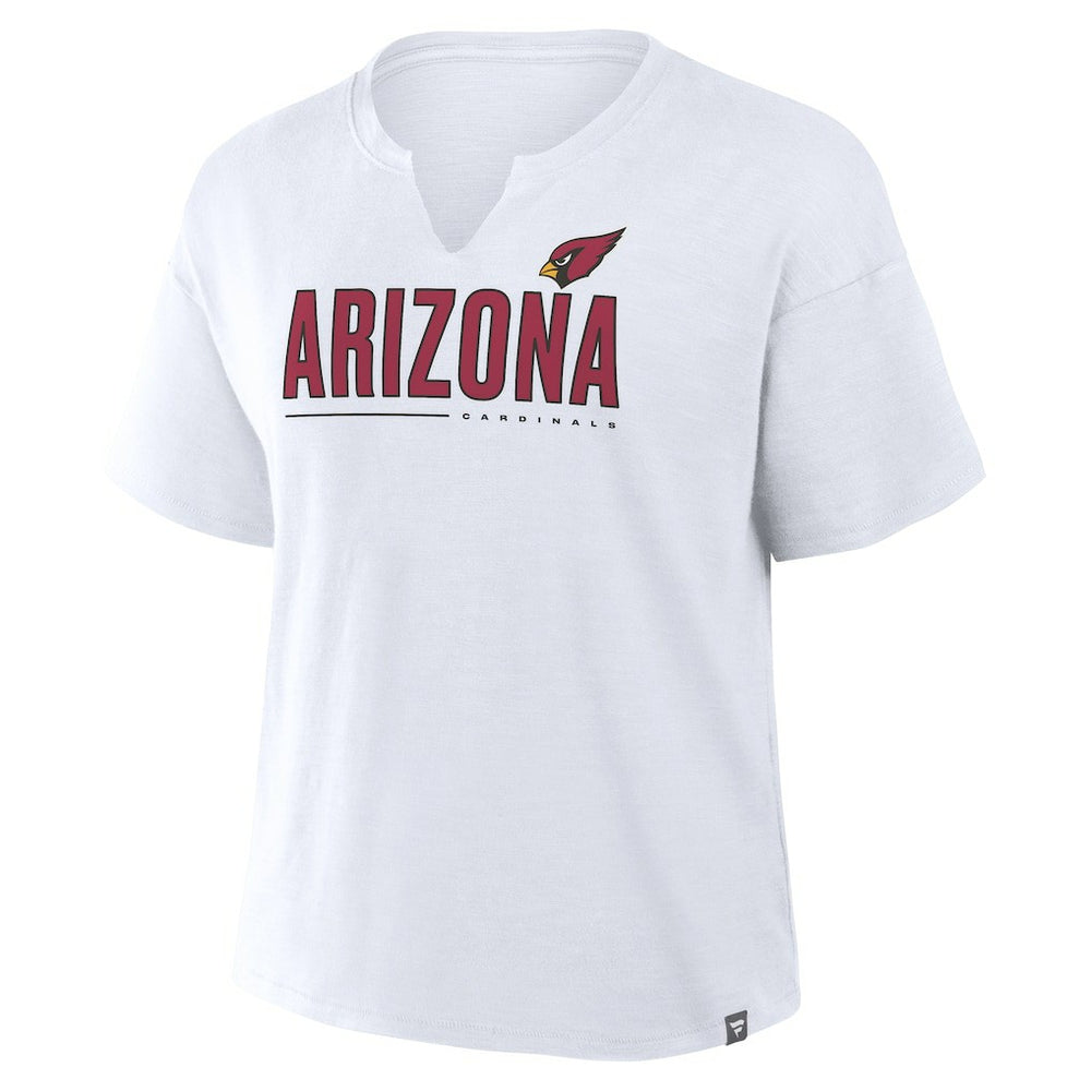 Arizona Cardinals Women's Redzone Slub Boxy T-Shirt - White - Fanatics